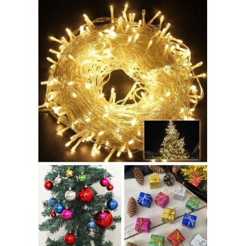 3 lü Yılbaşı Seti-10 Mt Peri Led-12 Adet Mini Hediye Paketi Süsü-6’lı Renkli Yılbaşı Ç. Ağacı Topu
