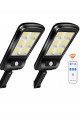 2  Adet  Büyük Boy 128 Led Solar Bahçe Sokak Lambası Hareket Sensörlü Kumandalı 3 Modlu  Güneş 