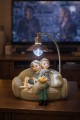Koltukta Oturan Sevgililer Romantik Işıklı Biblo – Film Gecesi Temalı  | Sevgiliye Hediye 17 cm 