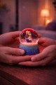 Sarılan Sevgililer Temalı Led Işıklı Kar Küresi 9 cm – Romantik & Anlamlı Sevgili Hediyesi