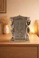 Kâbe Kapısı Figürü – Silver Renk Dekoratif Biblo | Manevi ve Anlamlı Hediye 25 cm