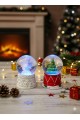 2 Adet Mini Kar Küresi 6,5 cm – Melek  & Çam Ağacı Temalı Dekoratif  Yılbaşı Noel Hediyesi