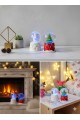 2 Adet Mini Kar Küresi 6,5 cm – Melek  & Çam Ağacı Temalı Dekoratif  Yılbaşı Noel Hediyesi