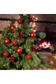 12 Adet Parlak Kırmızı 3 Cm Mini Yılbaşı Topu, Noel Çam Ağacı Topu, Süs Topu 