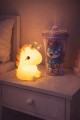 2'li Set RGB Led Unicorn Gece Lambası Yumuşak Silikon – Mor Unicorn Tema 450 ml Çift Katman Suluk 