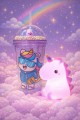 2'li Set RGB Led Unicorn Gece Lambası Yumuşak Silikon – Mor Unicorn Tema 450 ml Çift Katman Suluk 