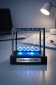 Kişiye İsme Özel RGB Led  Işıklı Newton Denge Topu – Renkli Şeffaf Denge , Pilli Dekoratif Hediye