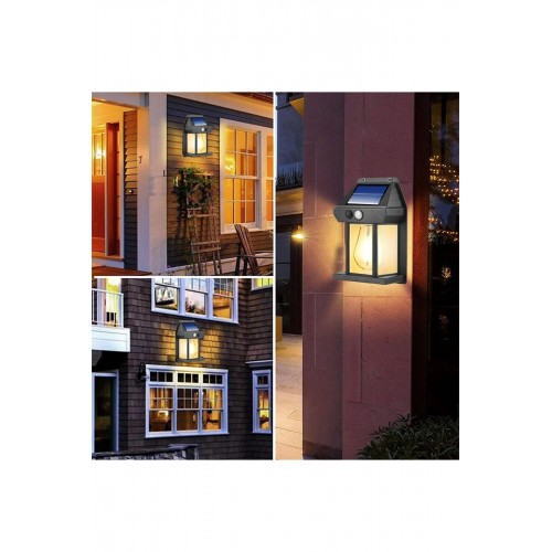2 Adet Büyük Boy Güneş Enerjili Bahçe Led Ampul Hareket Sensörlü Bahçe Led 3 Mod'lu