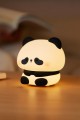 RGB Led Panda Gece Lambası Renk Değiştiren Yumuşak Silikon Şarj Edilebilir 30 dk Otomatik Kapanma 