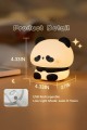 RGB Led Panda Gece Lambası Renk Değiştiren Yumuşak Silikon Şarj Edilebilir 30 dk Otomatik Kapanma 
