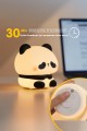 RGB Led Panda Gece Lambası Renk Değiştiren Yumuşak Silikon Şarj Edilebilir 30 dk Otomatik Kapanma 