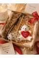 3 Lü Set Sevimli Ayıcık & Kirpi Charm Seti – Çanta ve Anahtarlık Aksesuarı - Kedili Kanca