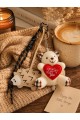 3 Lü Set Sevimli Ayıcık & Kirpi Charm Seti – Çanta ve Anahtarlık Aksesuarı - Kedili Kanca