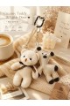 2 Li Set Peluş Ayıcık & Mini Geyik Çanta Charmı – Çanta Aksesuarı - Kedili Kanca