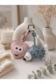 3 Lü Set Cute Forest Friends Charm Set – Çanta & Anahtarlık Aksesuarı  - Kedili Kanca