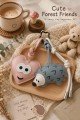 3 Lü Set Cute Forest Friends Charm Set – Çanta & Anahtarlık Aksesuarı  - Kedili Kanca