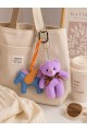 Sevimli Peluş Ayıcık & Kanatlı At Charm Anahtarlık Seti