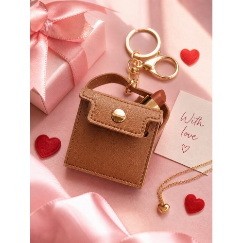 Kahverengi Mini Çanta Charm Anahtarlık | Çanta Aksesuarı & iPod Tarzı Mini Cüzdan Charm