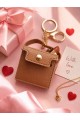 Kahverengi Mini Çanta Charm Anahtarlık | Çanta Aksesuarı & iPod Tarzı Mini Cüzdan Charm