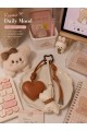 3'Lü Ayıcık & Kalp Charm  Deri Çanta Aksesuarı | Luxury Bag Charm Anahtarlık | Deri Lüx  Çanta Süsü