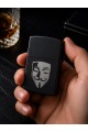 Kişiye Özel V for Vendetta Temalı Metal Benzinli Çakmak | Özel Premium Hediye |  Dolu Gönderim