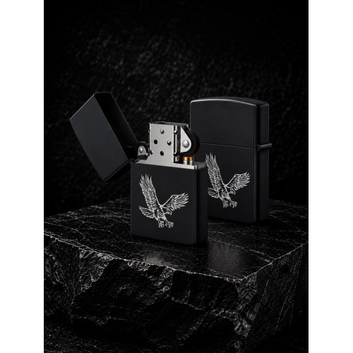 Kişiye Özel Kartal Temalı Metal Benzinli Çakmak | Erkeklere Özel Premium Hediye |  Dolu Gönderim