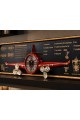 3D Metal Uçak Duvar Saati 78x21 cm Havacılık Temalı Dekoratif Duvar Tablosu Lüx Ev Ofis Hediyelik 