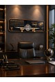 3D Metal Uçak Duvar Saati 78x21 cm Havacılık Temalı Dekoratif Duvar Tablosu Lüx Hediyelik Gri 