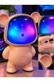 Ayıcık Bluetooth Hoparlör RGB Animasyon Işıklı Yüksek Ses Çıkışlı USB ve Kart Destekli Mini Speaker