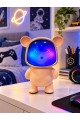Ayıcık Bluetooth Hoparlör RGB Animasyon Işıklı Yüksek Ses Çıkışlı USB ve Kart Destekli Mini Speaker