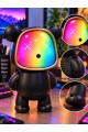 Ayıcık Bluetooth Hoparlör RGB Animasyon Işıklı Yüksek Ses Çıkışlı USB ve Kart Mini Speaker Siyah