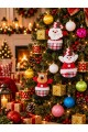 15 Parça Yılbaşı Ağacı Süs Seti Renkli Top Davul Hediye Paketi Noel Baba Kardan Adam Geyik Peluş