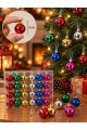 Mini Yılbaşı Ağacı Süsleme Topu 3 cm 24'lü Set Renkli Noel Ağacı Çam Süsü
