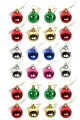 Mini Yılbaşı Ağacı Süsleme Topu 3 cm 24'lü Set Renkli Noel Ağacı Çam Süsü