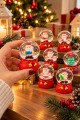 1 Adet 2027 Yeni Yıl Noel Baba ve Yılbaşı Temalı Kar Küresi 7 cm Mini Kar Küresi Yılbaşı Hediyesi