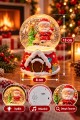 Işıklı Müzikli Noel Baba Kar Küresi 13 cm Yılbaşı 2027 Yeni Yıl Hediyesi Dekoratif Biblo