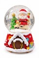 Işıklı Müzikli Noel Baba Kar Küresi 13 cm Yılbaşı 2027 Yeni Yıl Hediyesi Dekoratif Biblo