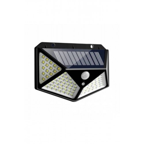 Güneş Enerjili Lamba Led Sokak Dış Ortam Solar Bahçe Aydınlatması Su Geçirmez Sensörlü (100 Led)