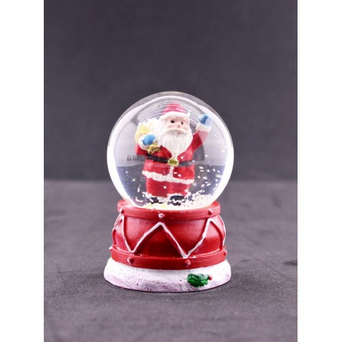  Noel Baba Hediye Torbası Mini Boy Işıklı Yılbaşı Kar Küresi 6.5 cm 4-5 A