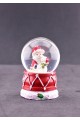 Noel Baba ve Kardan Adam Temalı Mini Boy Işıklı  Yılbaşı Kar Küresi 6.5 cm D