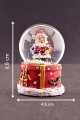 Yılbaşı Hediyeleri Temalı  Noel Baba Mini Boy Işıklı Kar Küresi 6,5 cm 1